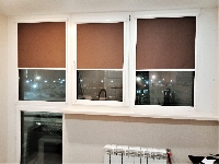 Рулонные шторы коричневые